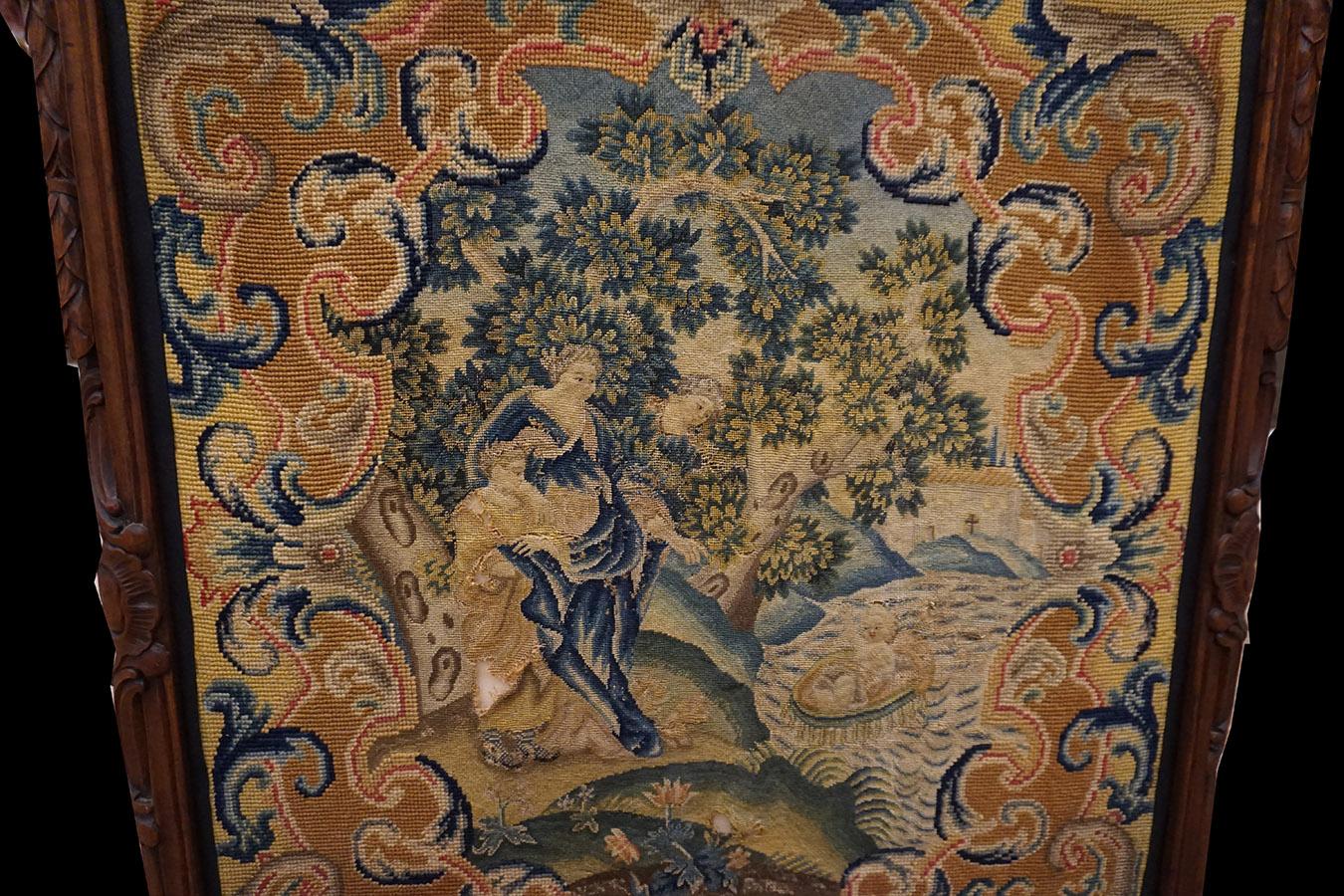 Inglese Penna ad ago biblica inglese della metà del XVIII secolo con la storia di Mosè che viene in vendita