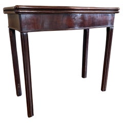 Mid-18th Century English Mahogany Folding Card Table
