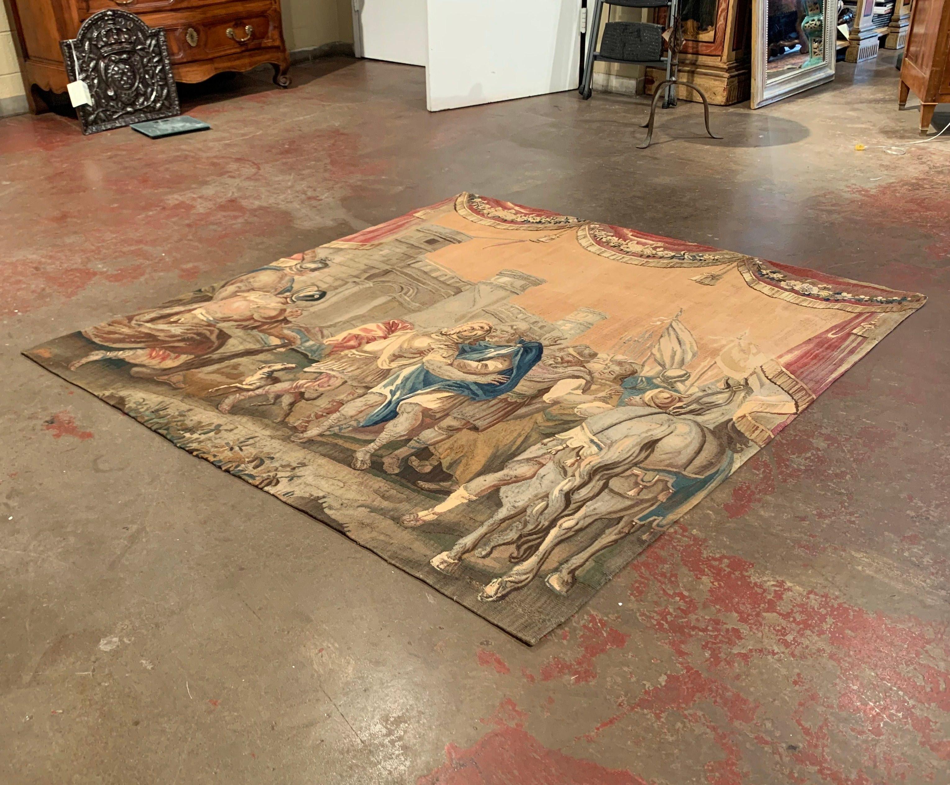 Mid-18th Century French Handwoven Mythological Aubusson Tapestry 6