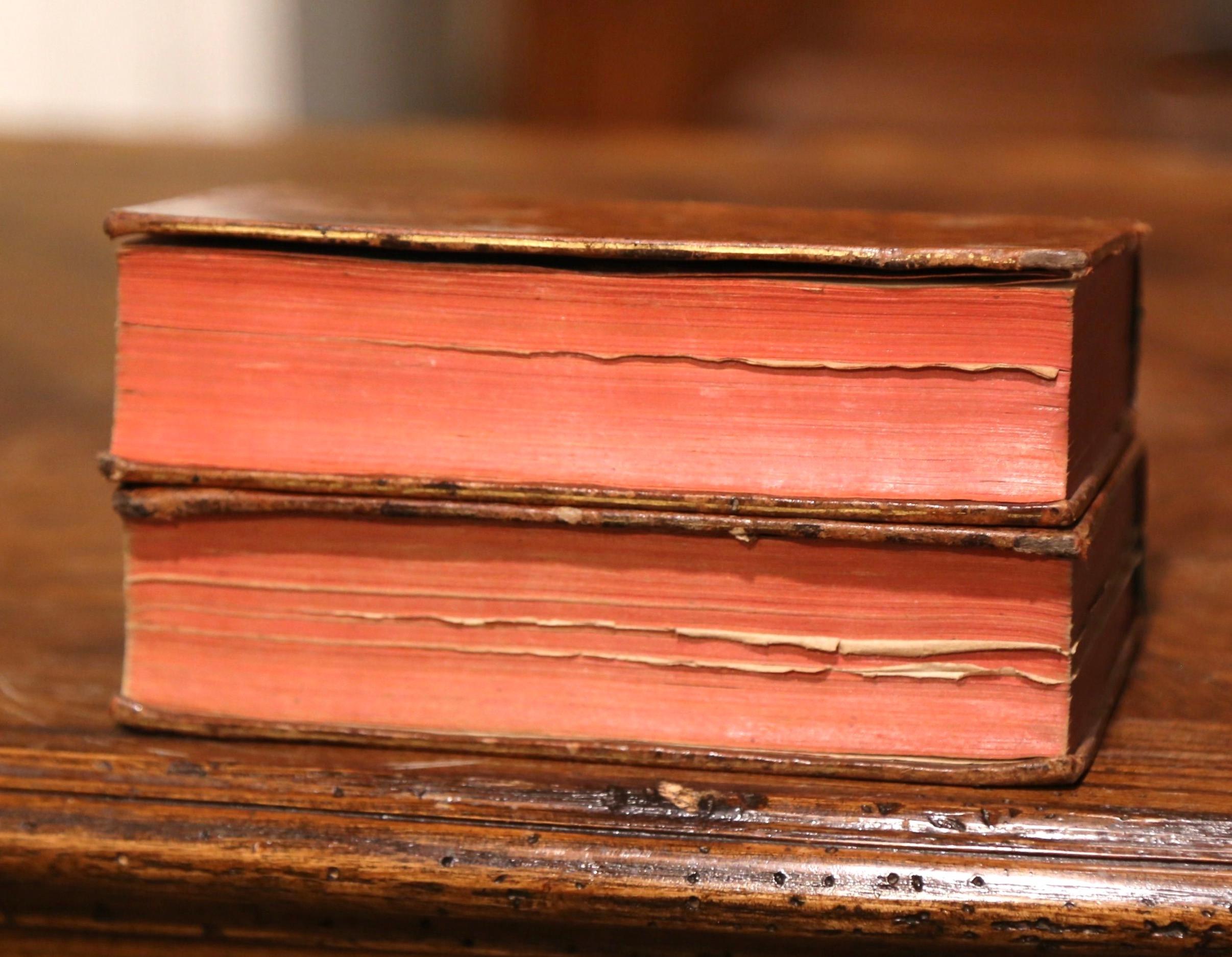 Mid-18th Century French Leather Bound Two-Volume 