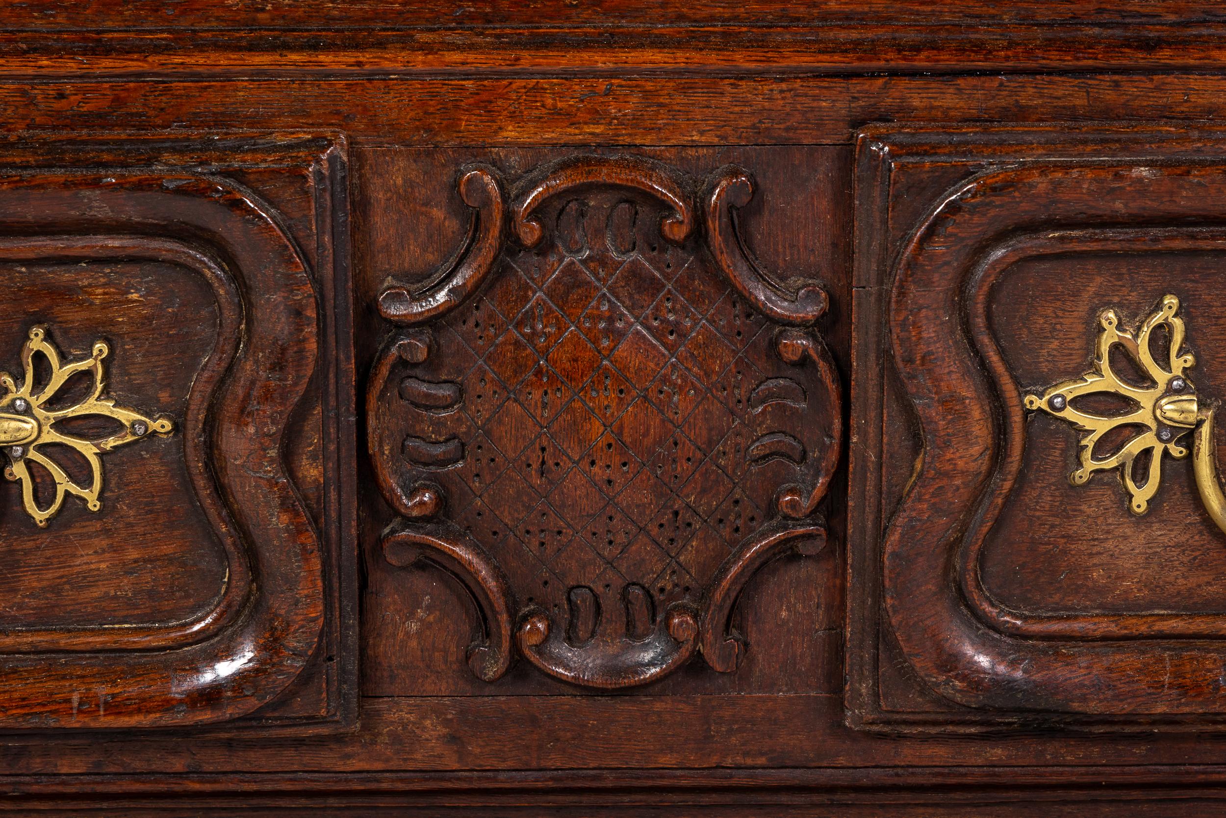 Mid 18th Century French Oak Armoire For Sale 1