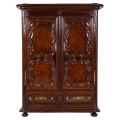 Antique Mid 18th Century French Oak Armoire