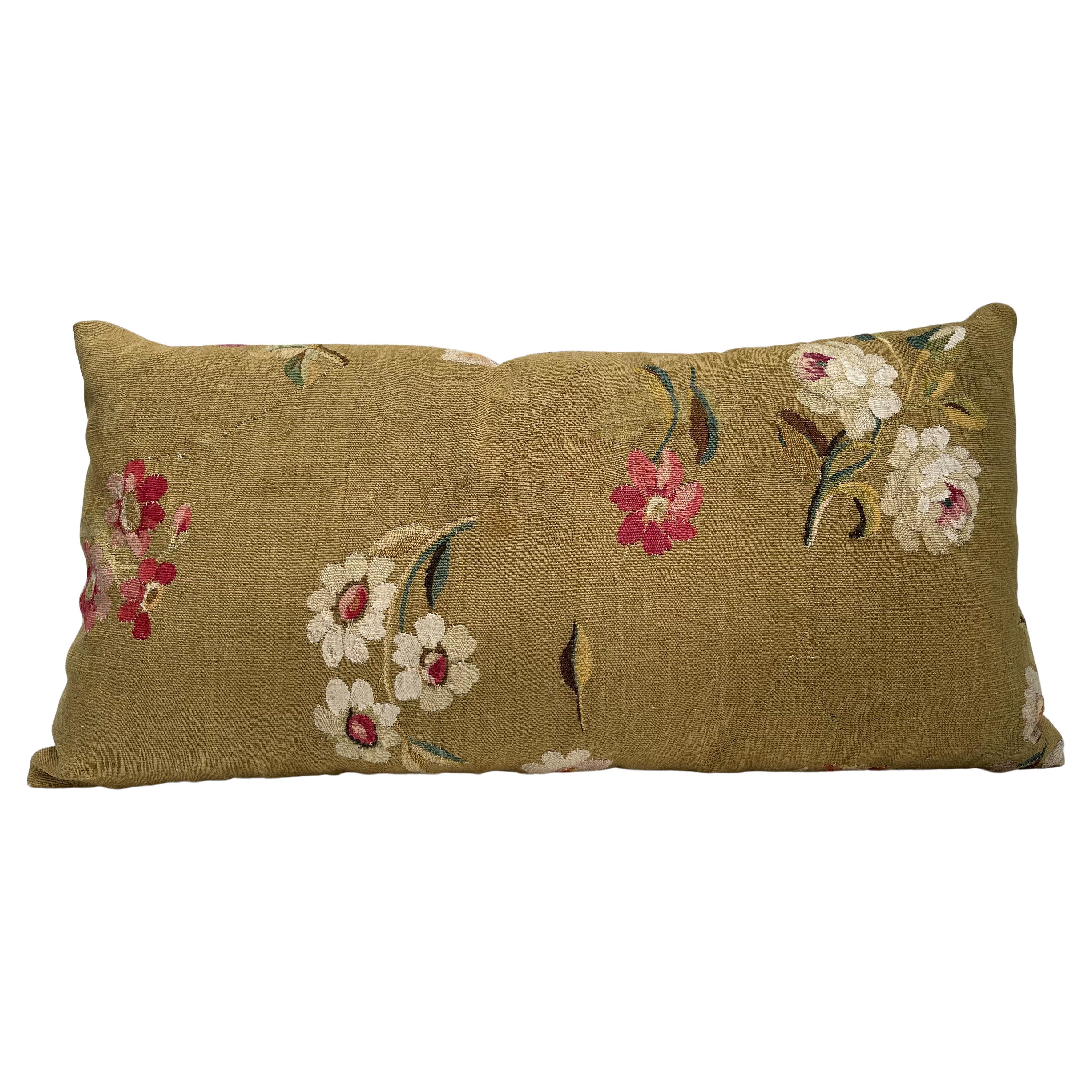 Mid-18th Century French Tapestry Pillow