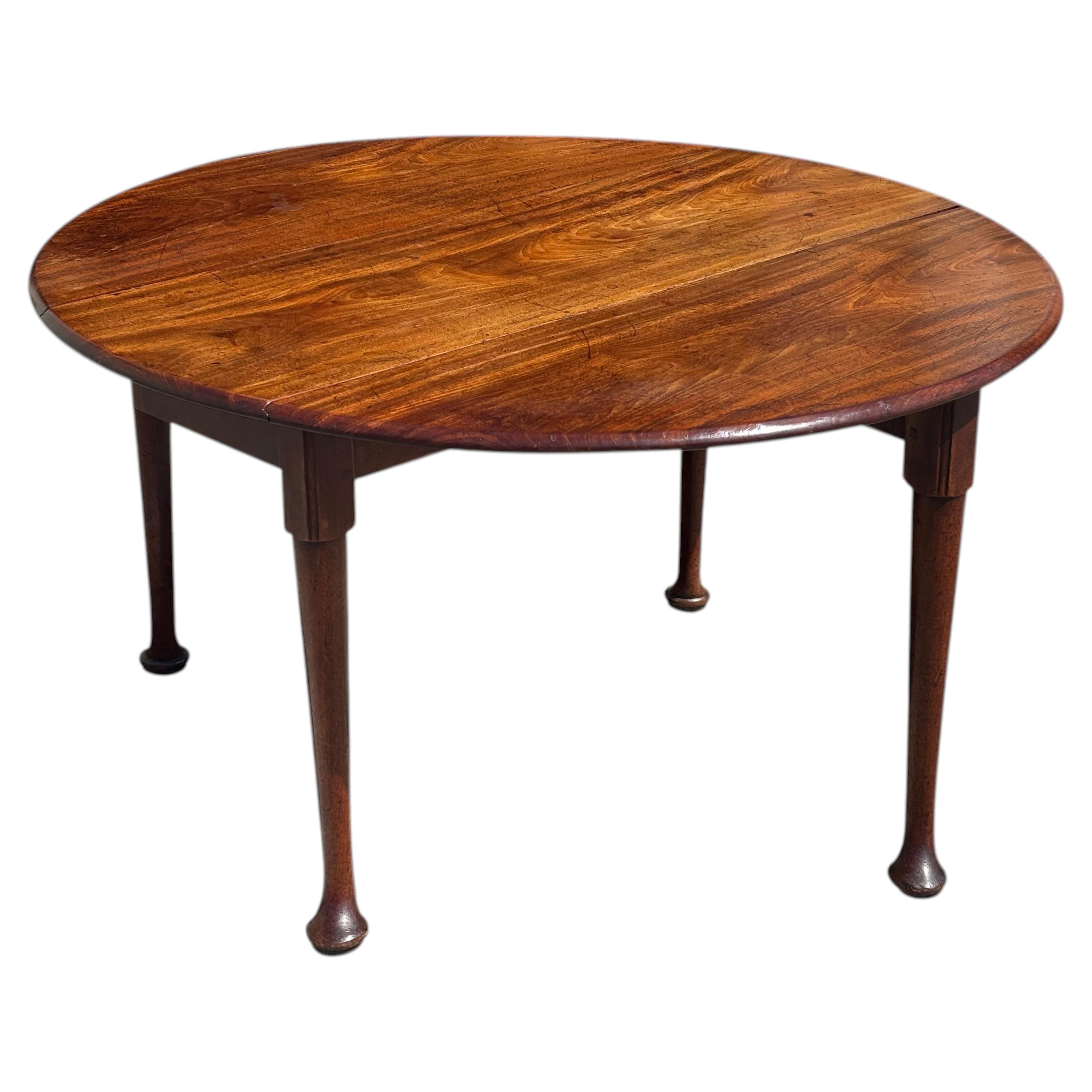 Mid 18th Century George II Period Mahogany Drop-Leaf Dining Table