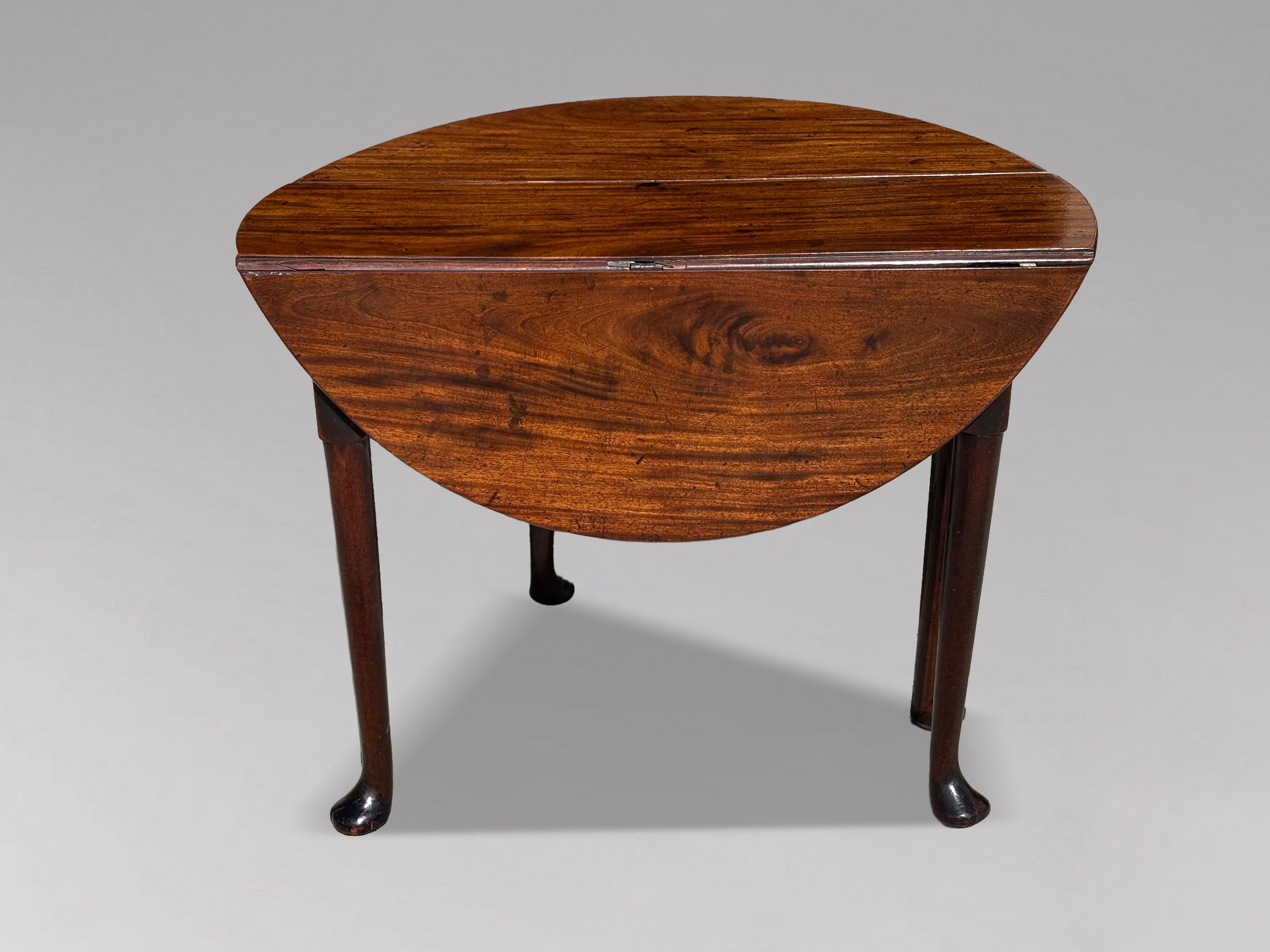 Mid 18th Century George II Period Mahogany Drop Leaf Table For Sale 1