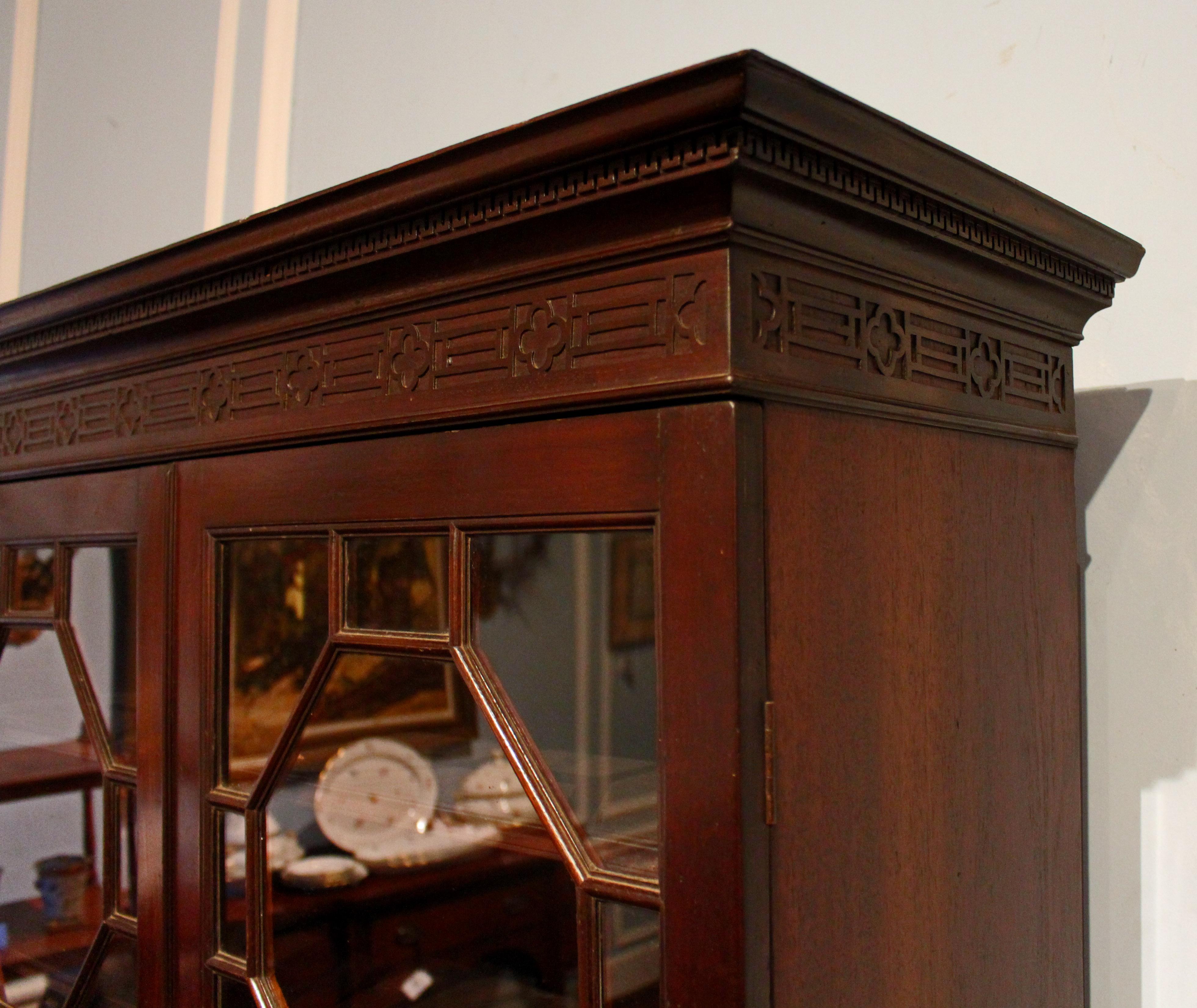 Wood Mid-18th Century George III Bureau Bookcase For Sale