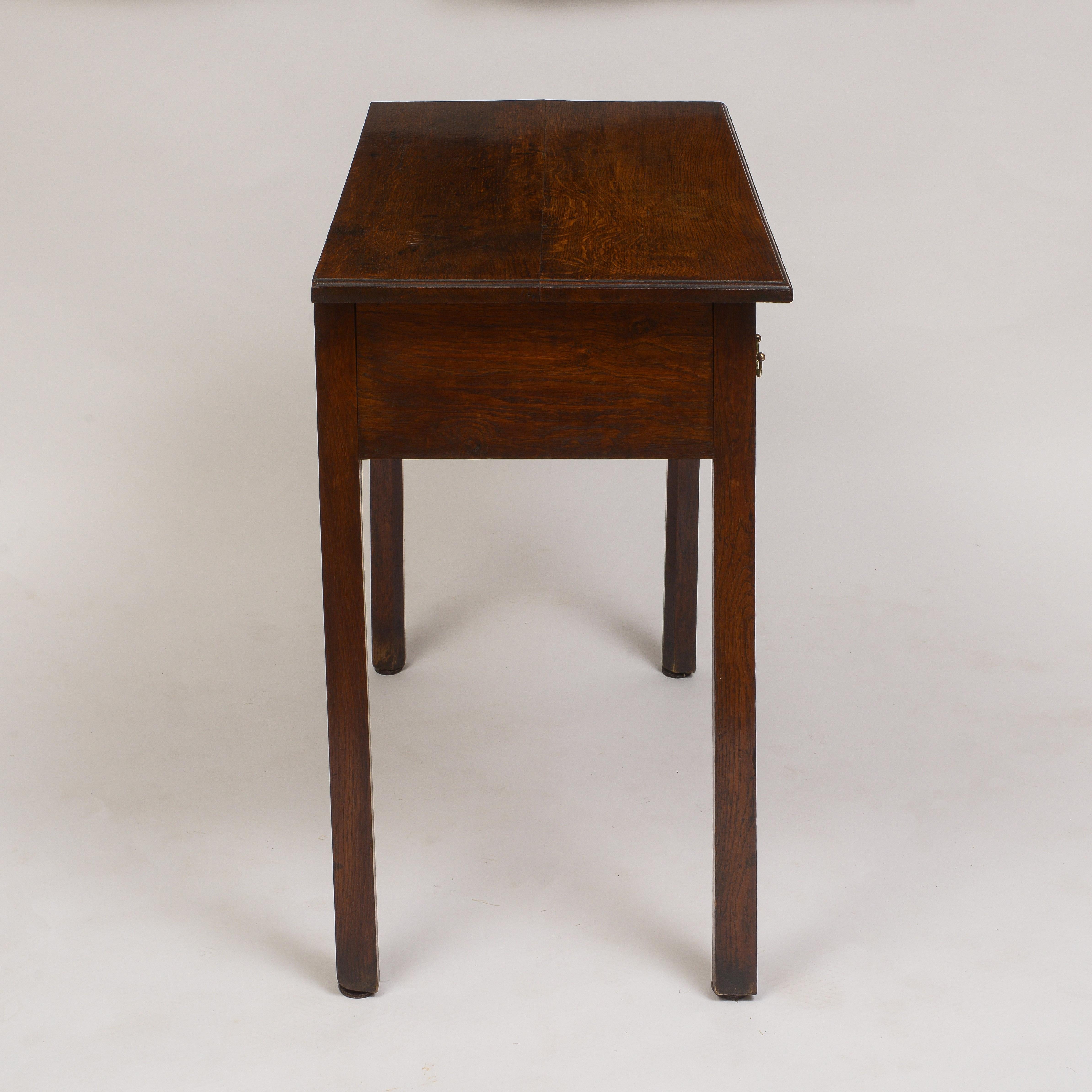 British Mid 18th Century Georgian Oak Lowboy For Sale