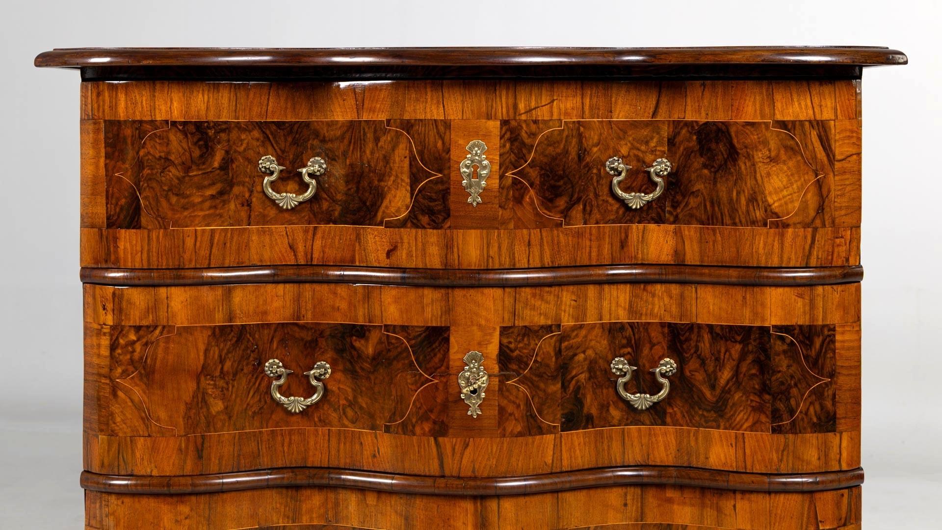 Mid 18th Century German Baroque Chest Of Drawers, Louis XV, Circa 1760 For Sale 2