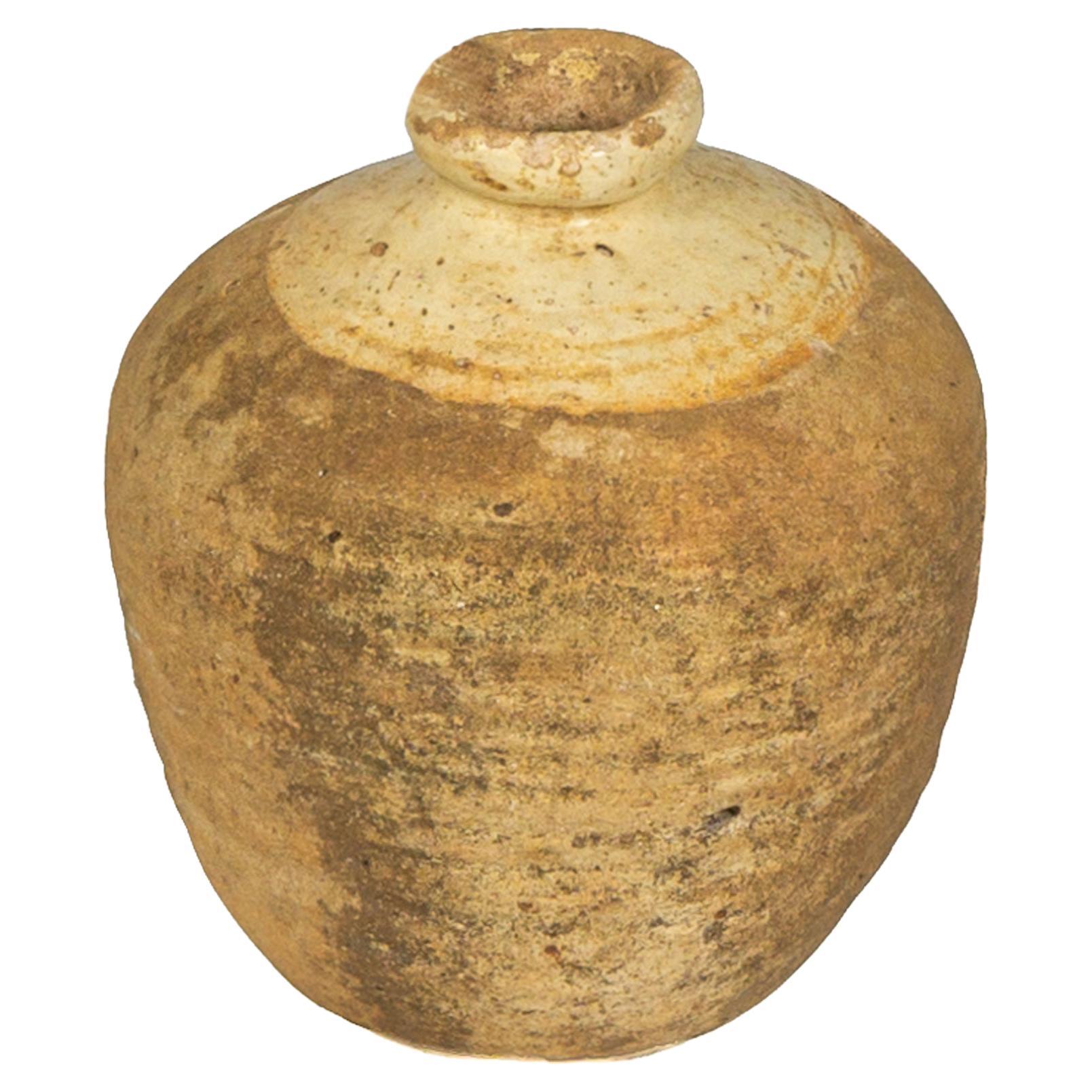 Mid 18th Century Glazed Ceramic Botija found in Southern Mexico