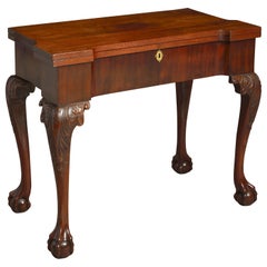 Mid-18th Century Irish Georgian Mahogany Card Table