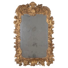 Mid-18th Century Irish Rococo Giltwood Mirror