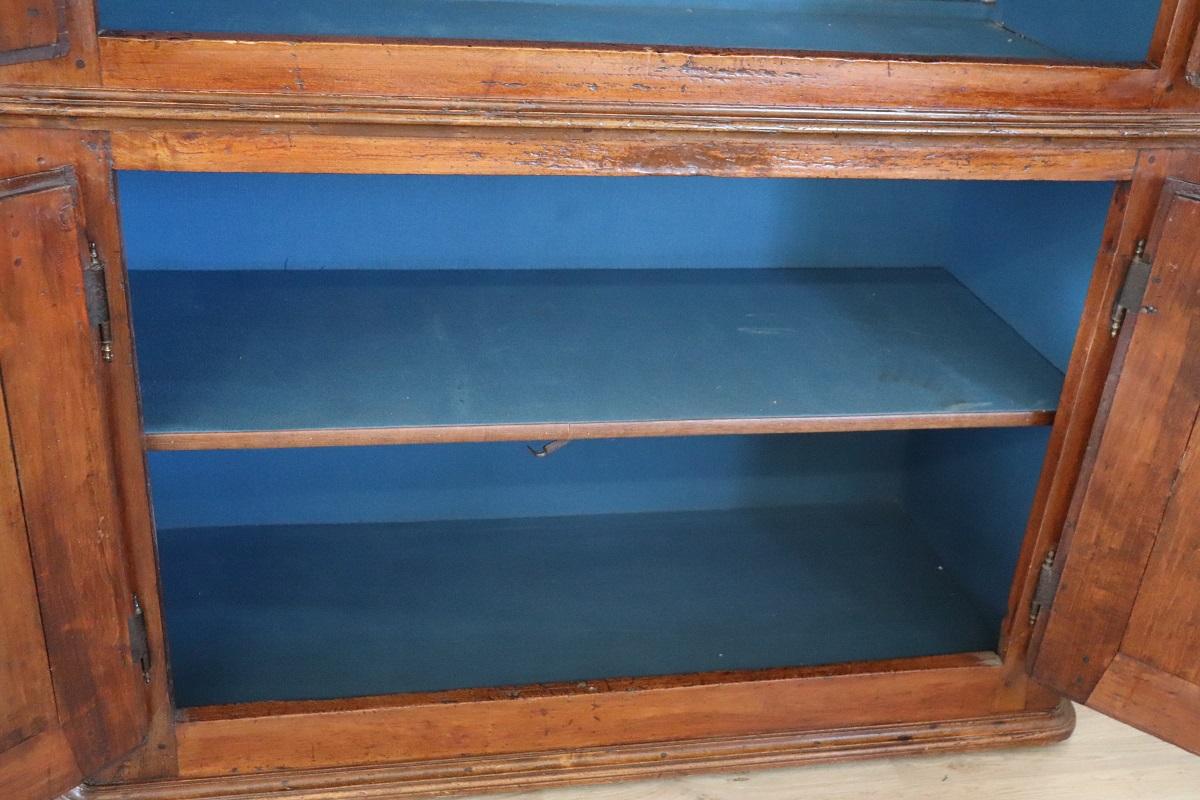 Mid 18th Century Italian Louis XV Solid Poplar Wood Antique Cupboard or Cabinet For Sale 15