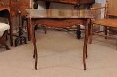 Mid-18th Century Italian Rococo Walnut Console Table