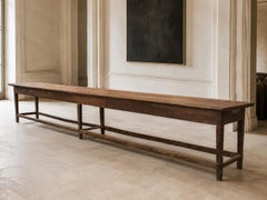 Mid-18th Century Italian Walnut Convent Table, 5 Meters Long, Antique