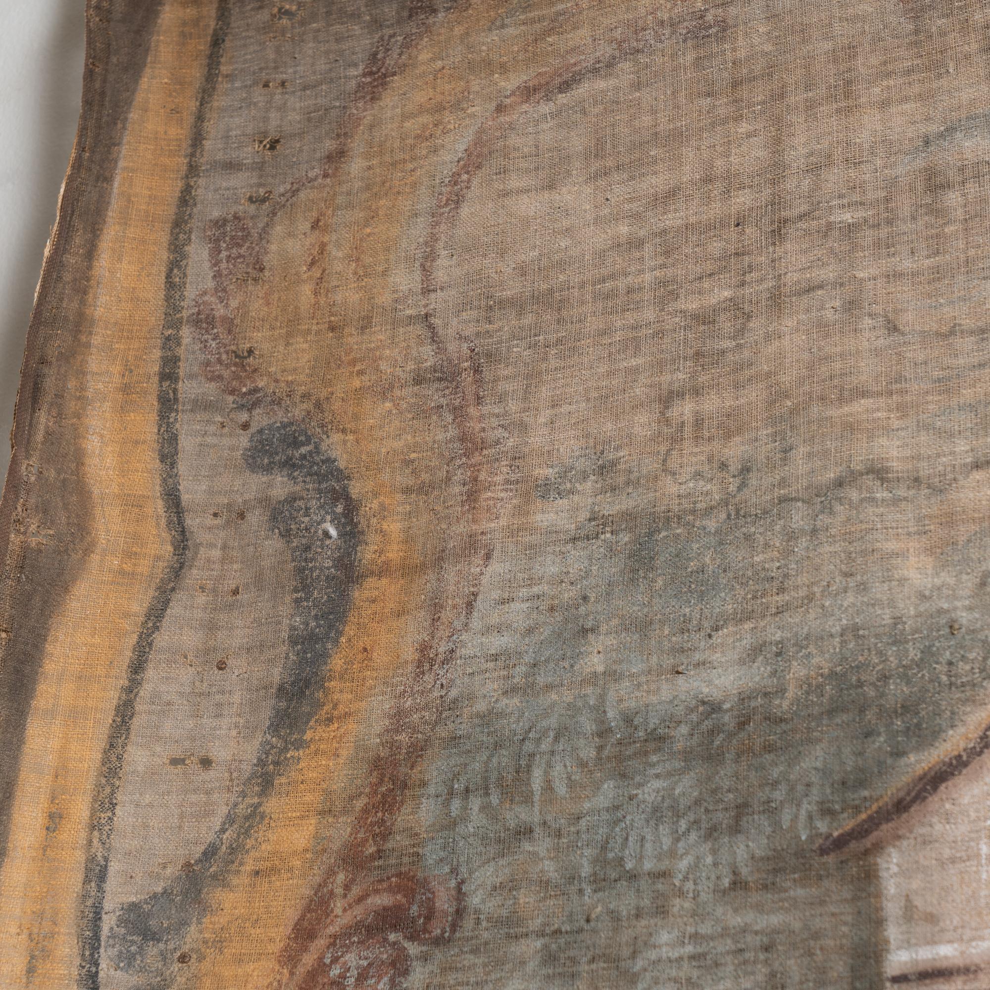 Gran lienzo pintado original de la campiña francesa de mediados del siglo XVIII en venta 11