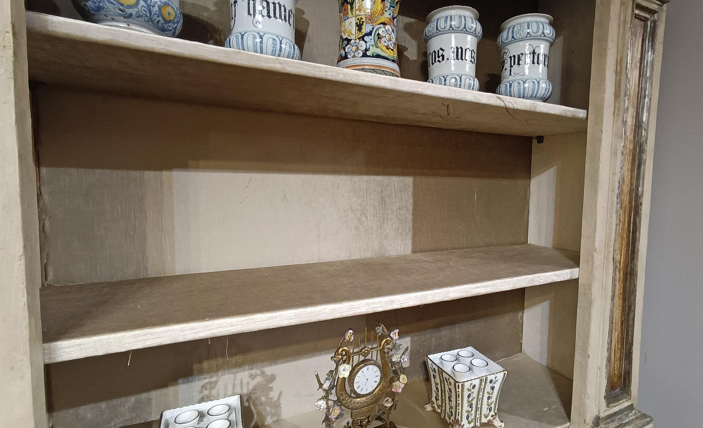 Fir MID-18th CENTURY LARGE PAINTED BOOKCASE For Sale