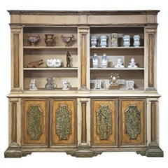 MID-18th CENTURY LARGE PAINTED BOOKCASE