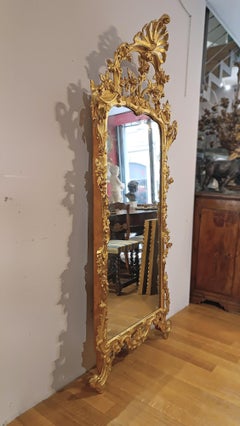 MID-18TH CENTURY LOUIS XV GILDED MIRROR