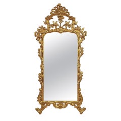 MID-18TH CENTURY LOUIS XV GILDED MIRROR