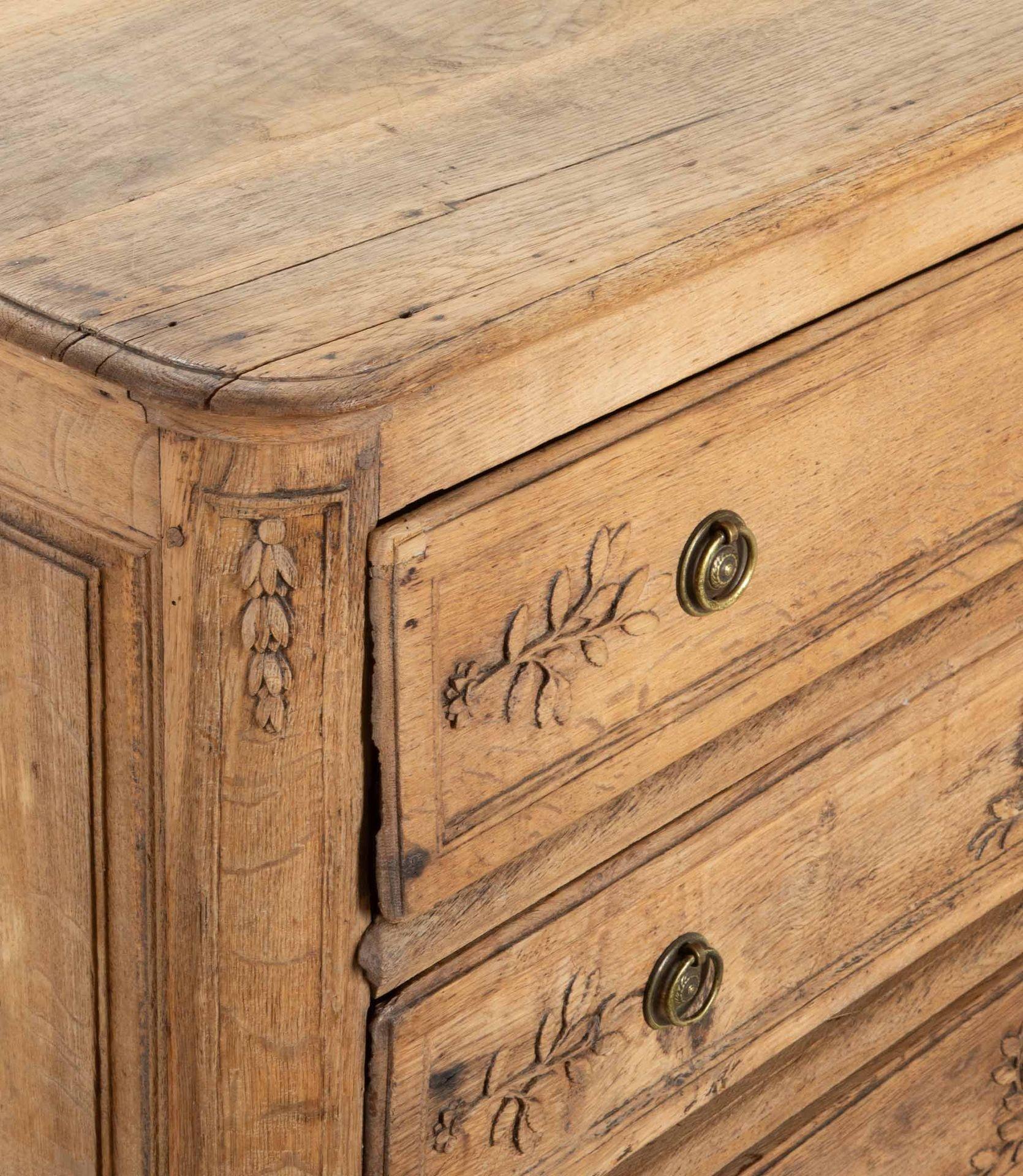 Mid-18th Century Louis XVI Period Bleached Oak Commode For Sale 3