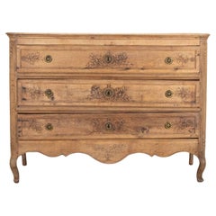 Mid-18th Century Louis XVI Period Bleached Oak Commode