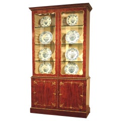 Mid 18th Century Mahogany and Gilt Display Bookcase