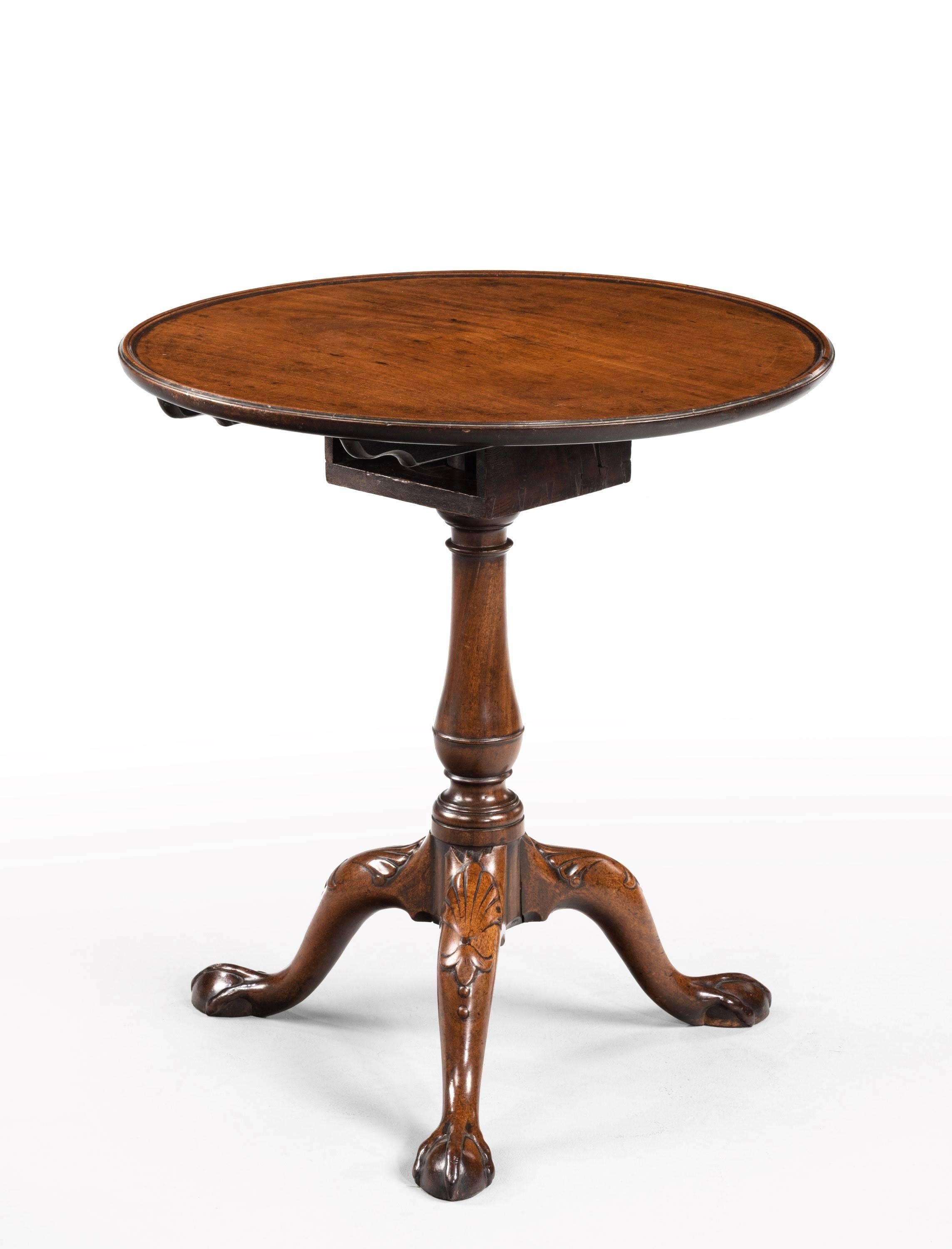 Mid-18th Century Mahogany Dish Top Tilt Table 2