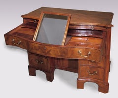Mid 18th Century George III Mahogany Kneehole Dressing Chest, England