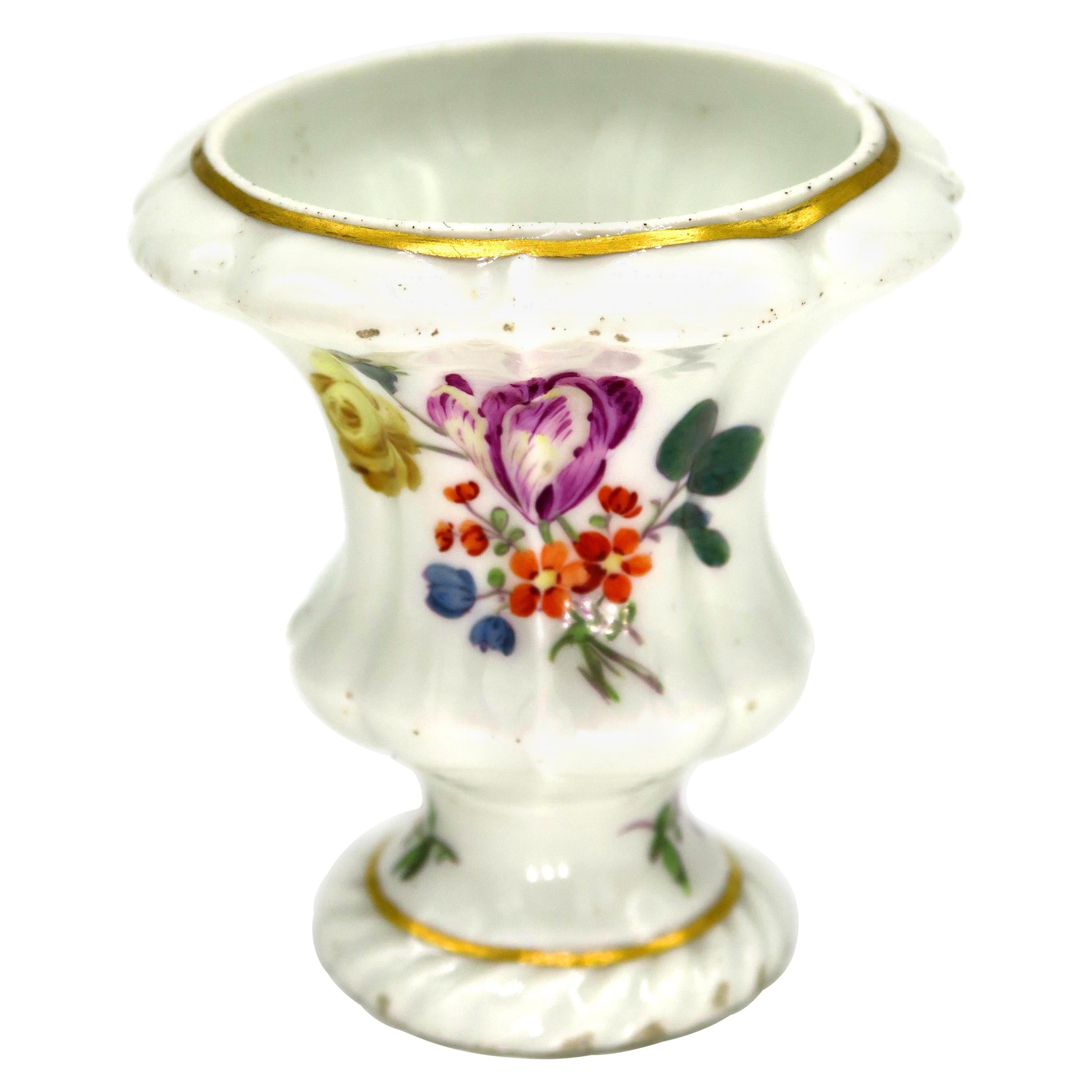 Mid-18th Century Meissen Model Miniature Vase For Sale