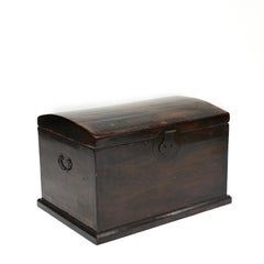 Mid-18th Century Ming Style Chest in Black Lacquer