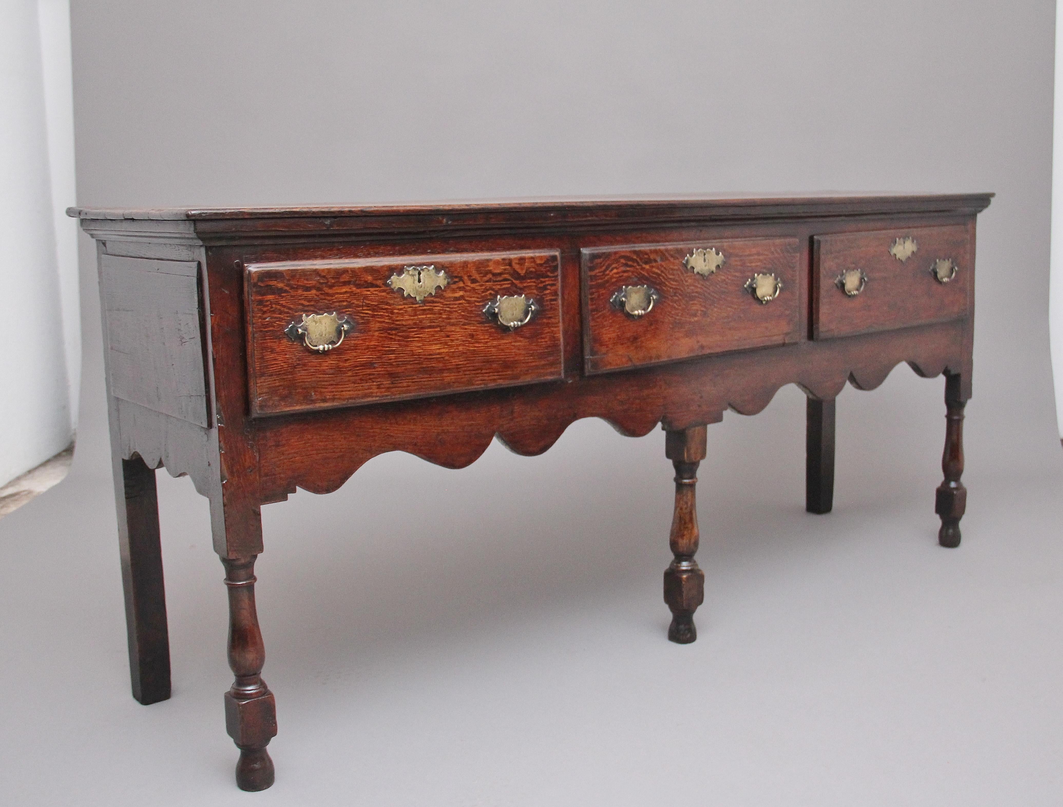 George II Mid-18th Century Oak Dresser