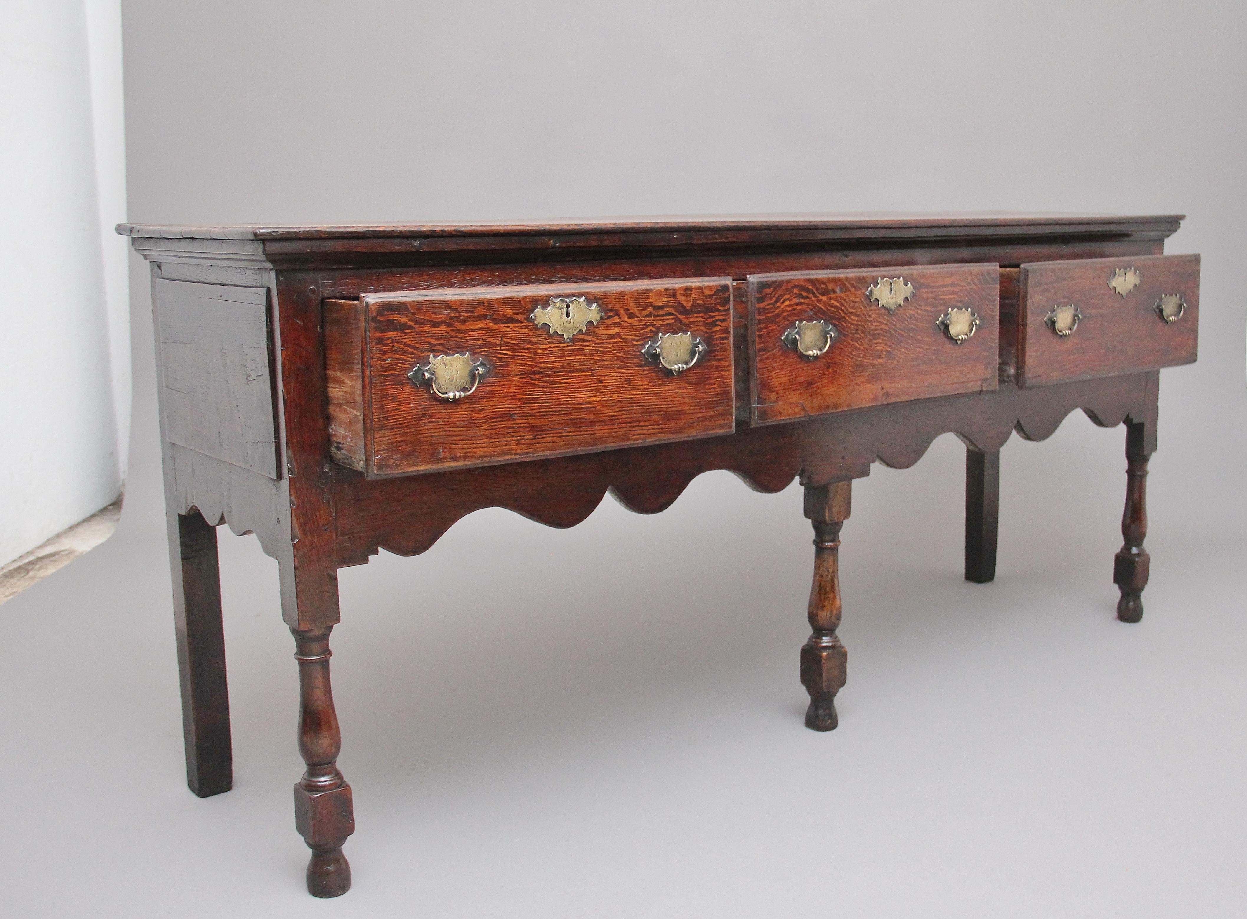 British Mid-18th Century Oak Dresser