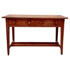 Mid 18th Century Painted Pine Farm Work Table