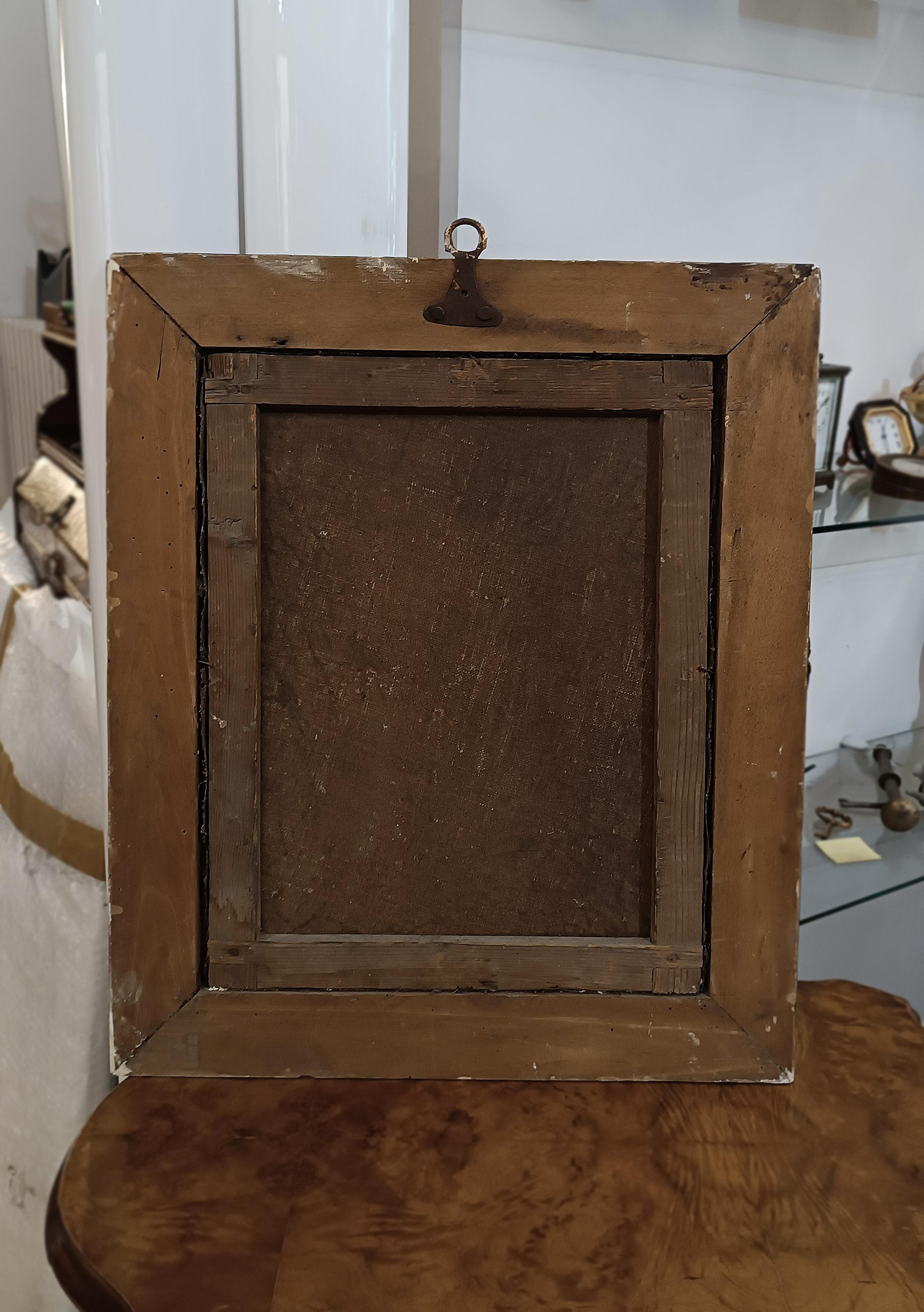 MID-18th CENTURY PAINTING MADONNA WITH CHILD For Sale 3
