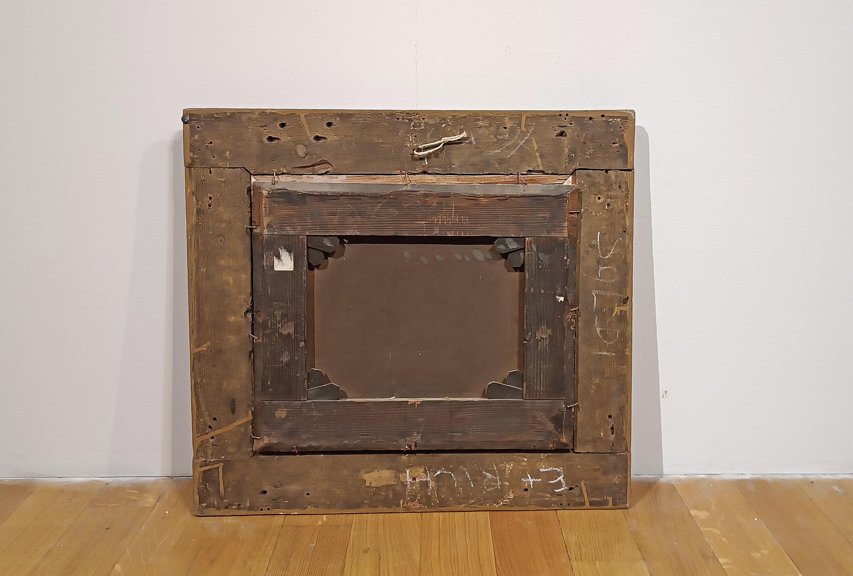 DIPINTO DELLA METÀ DEL XVIII SECOLO CON UNA SCENA DI CACCIA in vendita 3