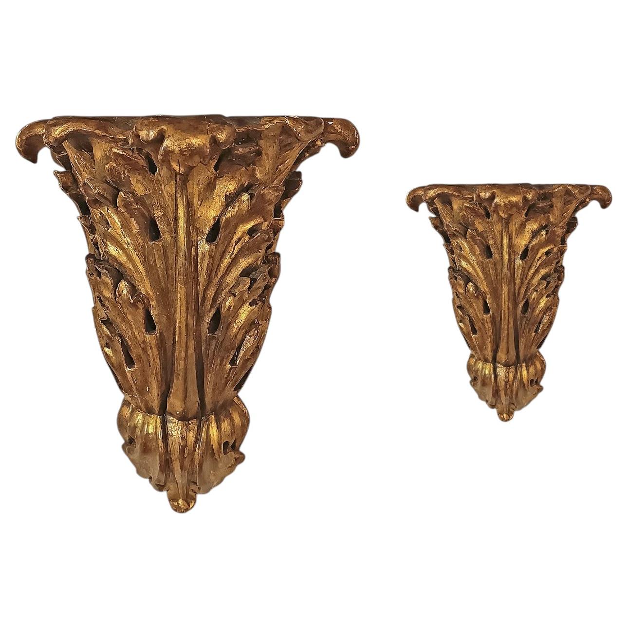 MITTEL-18. JAHRHUNDERT PAAR ARCHITEKTURELLE WANDFRIESEN im Angebot