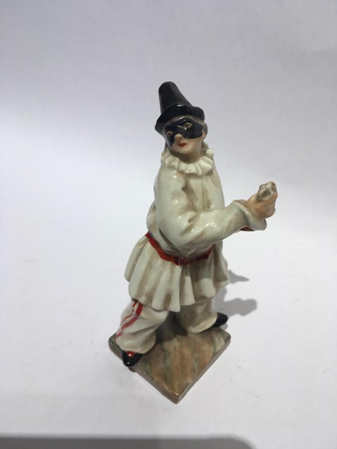 Italy Mid-18th Century Porcelain Pulcinella Figurine 8