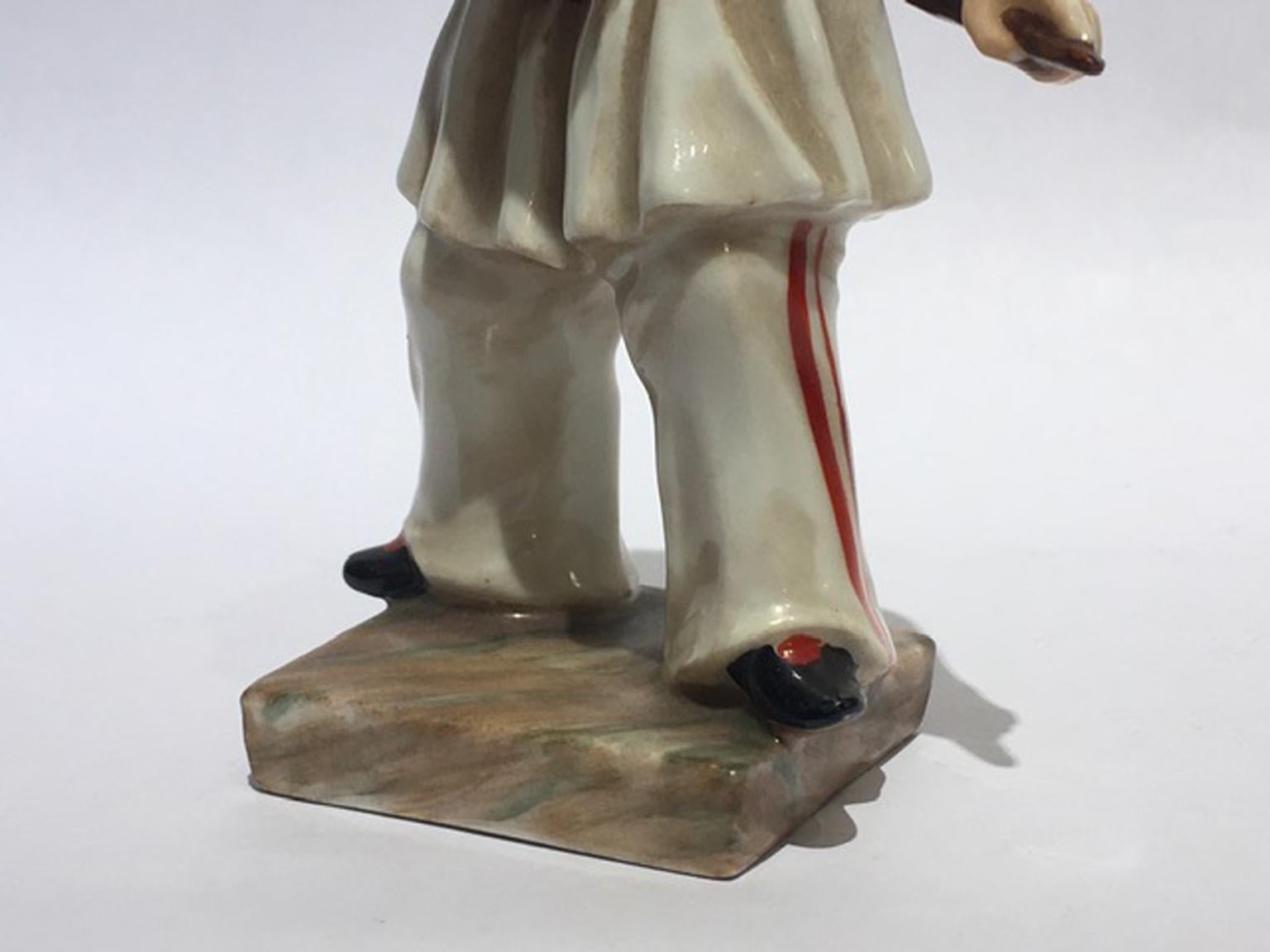 Italy Mid-18th Century Porcelain Pulcinella Figurine 2