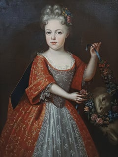 MITTEL-18. JAHRHUNDERT PORTRAIT EINES NOBELEN MÄDCHEN
