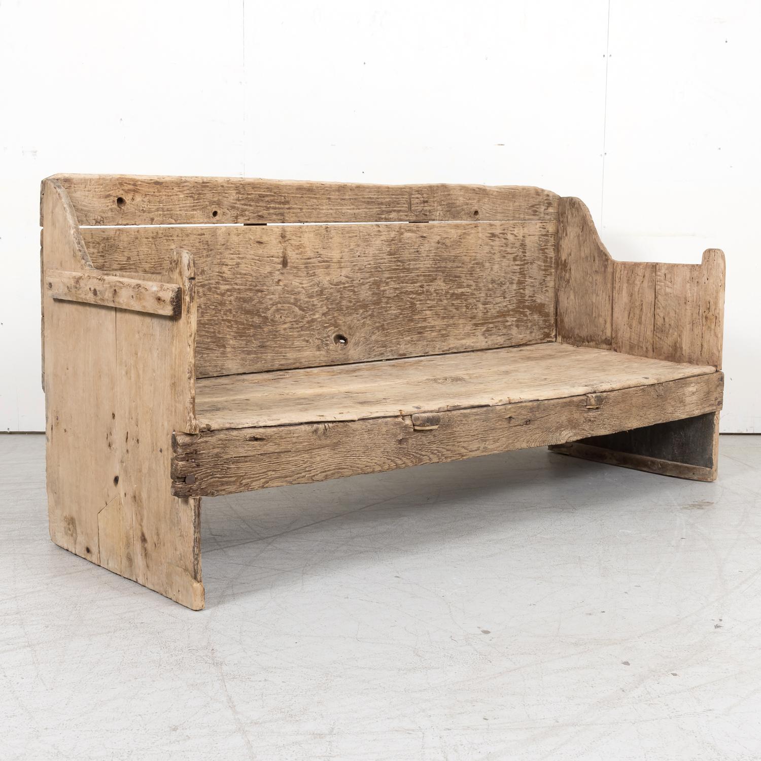 18th Century Late 17th Century Primitive Spanish Catalan Bench