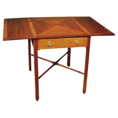 Rechteckiger Mahagoni-Pembroke-Tisch aus der Mitte des 18. Jahrhunderts