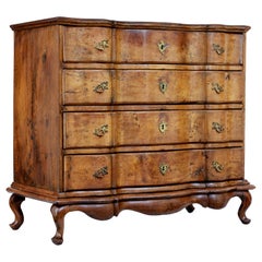 Mid-18th Century Serpentine Oak Chest of Drawers