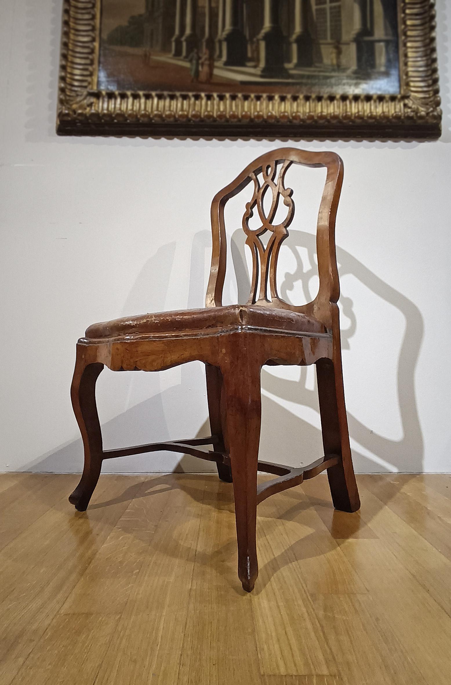 Louis XV MID-18th CENTURY SET OF TEN LOUIS XV WALNUT CHAIRS For Sale