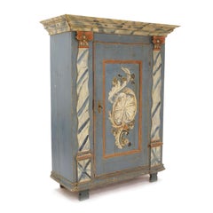 Mid 18th Century Swedish Carved Baroque Cabinet