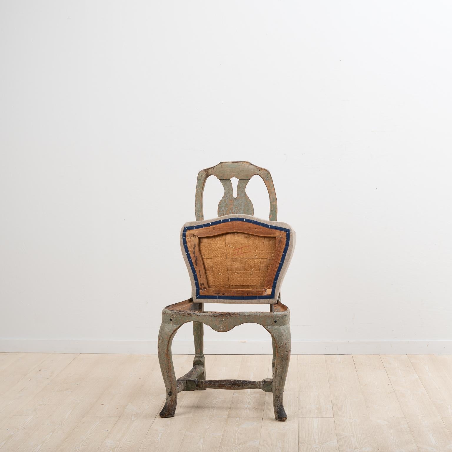 Mid-18th Century Swedish Late Baroque Chair 2