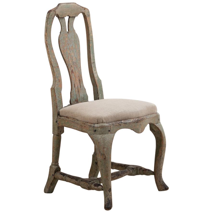 Mid-18th Century Swedish Late Baroque Chair