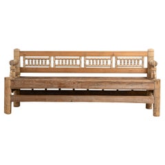 Antique Mid 18th Century Swedish Pine Bench