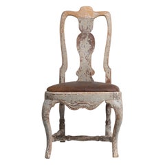 Mid 18th Century Swedish Pine Late Baroque Chair