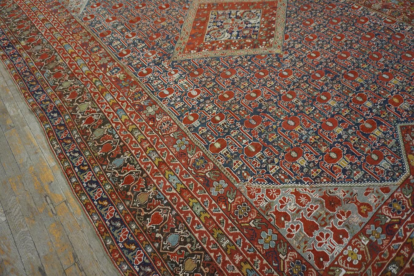 Mid 18th Century Turkish Ghiordes Courtt Carpet 8'0