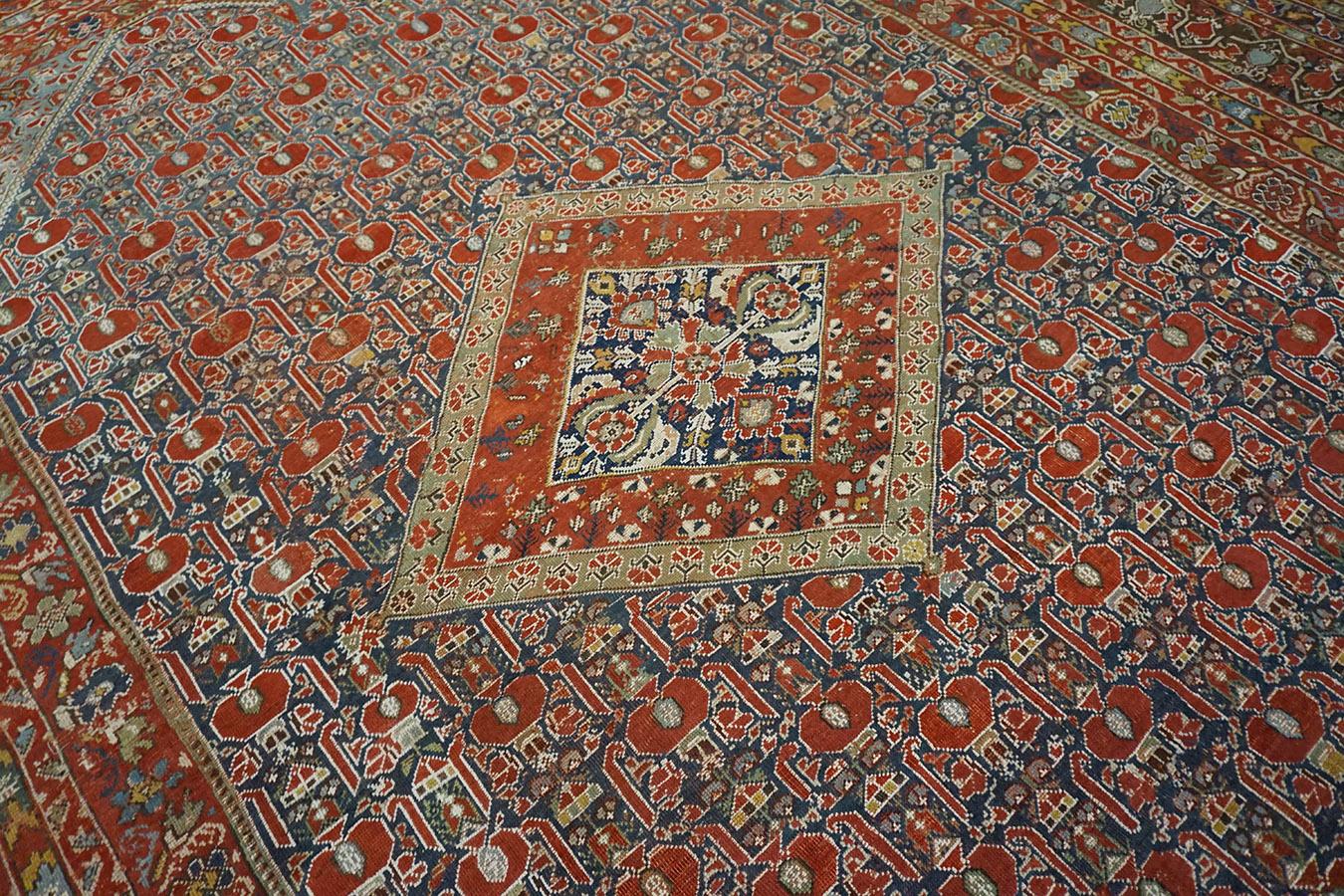 Hand-Knotted Mid 18th Century Turkish Ghiordes Courtt Carpet 8'0
